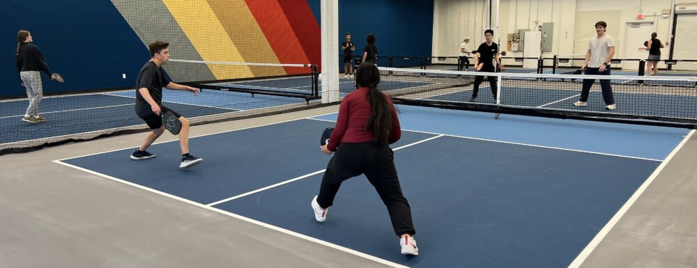 Teens playing at Dink Pickleball in Kingston, NY