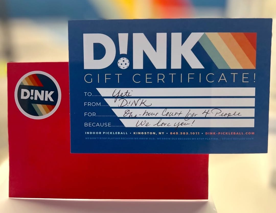 image of dink pickleball kingston gift certificate
